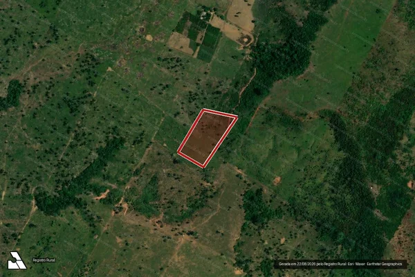 Imagem de satélite de Desmatamento em Porto Velho - RO