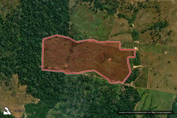 Imagem de satélite de Infração da Flora em Porto Velho - RO