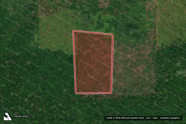 Imagem de satélite de Infração da Flora em Rorainópolis - RR