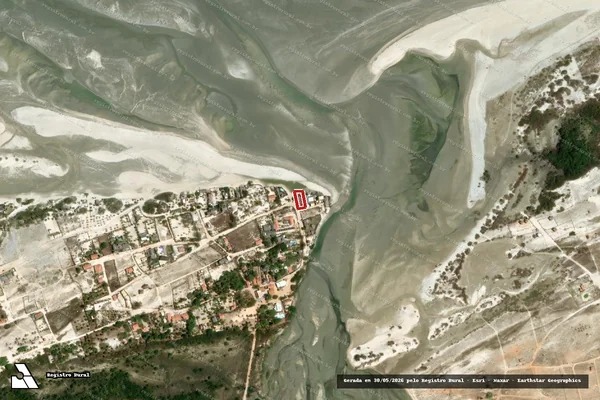 Imagem de satélite de Infração Ambiental em Camocim - CE