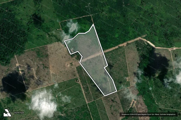 Imagem de satélite de Infração da Flora em Altamira - PA