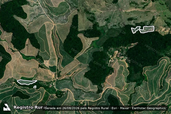 Imagem de satélite de Infração da Flora em Vitória de Santo Antão - PE