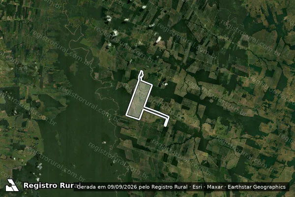 Imagem de satélite de Infração Ambiental em Porto Velho - RO
