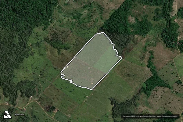 Imagem de satélite de Infração da Flora em Trairão - PA