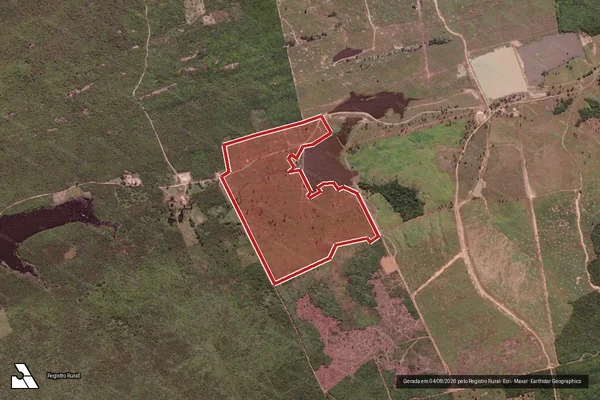 Imagem de satélite — Embargo IBAMA — Infração da Flora — Potengi/CE