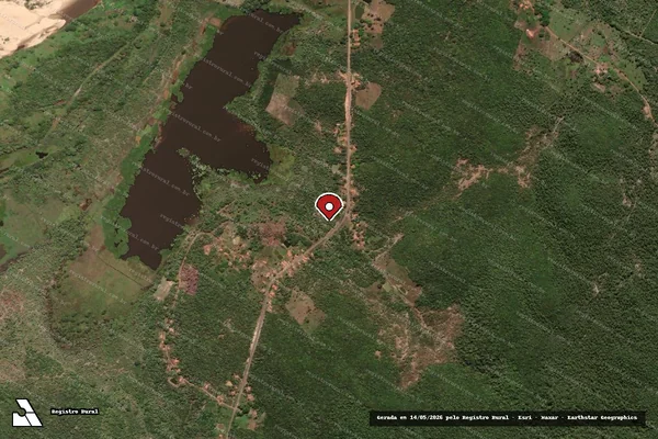 Imagem de satélite — Embargo IBAMA — Infração da Flora — Porto/PI