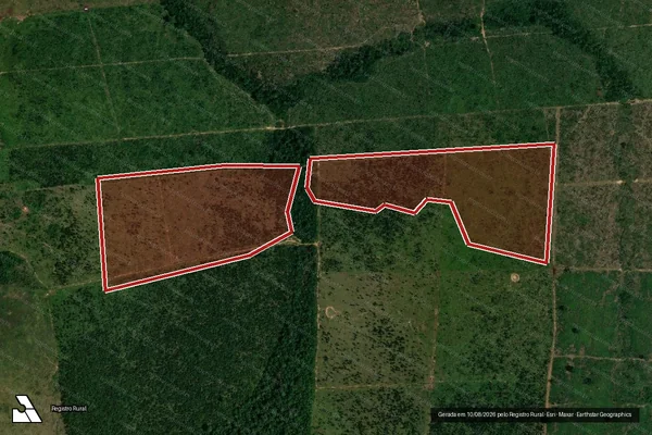 Imagem de satélite de Infração da Flora em Porto Velho - RO