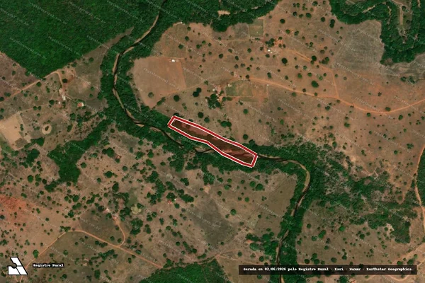 Imagem de satélite de Infração Ambiental em Montes Claros de Goiás - GO