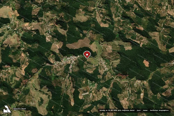 Imagem de satélite de Infração Ambiental em Alfredo Chaves - ES (marcador da localização)