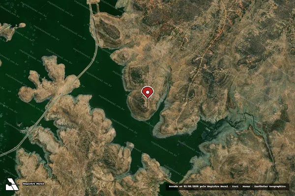 Imagem de satélite — Embargo IBAMA — Infração Ambiental - Fortaleza/CE
