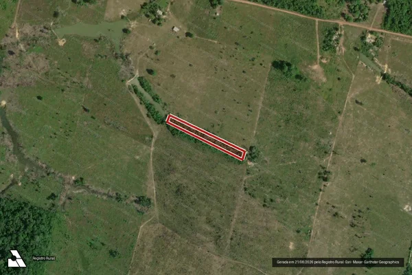 Imagem de satélite de Infração da Flora em Rorainópolis - RR