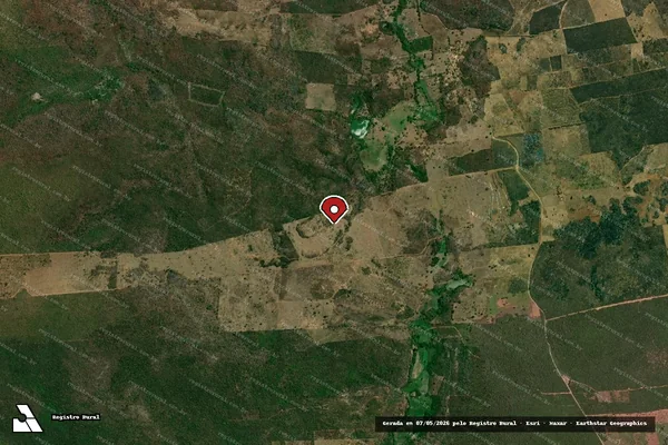 Imagem de satélite — Embargo IBAMA — Infração da Flora — Santa Maria da Vitória/BA