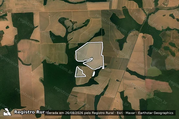Imagem de satélite de Infração Ambiental em Itanhangá - MT