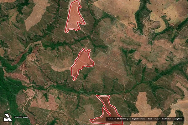 Imagem de satélite — Embargo IBAMA — Infração da Flora — Novo Acordo/TO