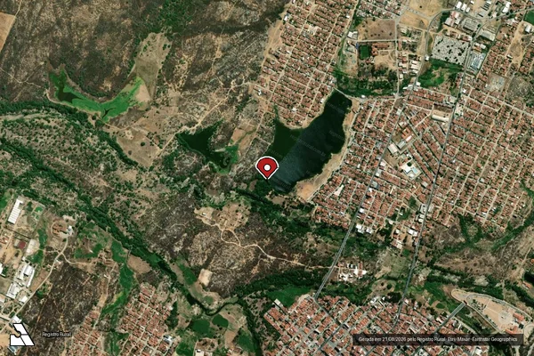 Imagem de satélite — Embargo IBAMA — Infração Ambiental - Caicó/RN