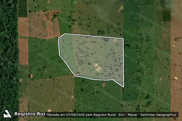 Imagem de satélite de Infração da Flora em Porto Velho - RO