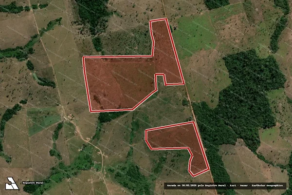 Imagem de satélite de Infração da Flora em São Félix do Xingu - PA