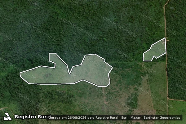 Imagem de satélite de Infração da Flora em São Félix do Xingu - PA