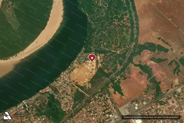 Imagem de satélite — Embargo IBAMA — Infração Ambiental - Estreito/MA