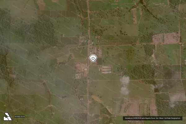 Imagem de satélite — Embargo IBAMA — Infração Ambiental — Ministro Andreazza/RO