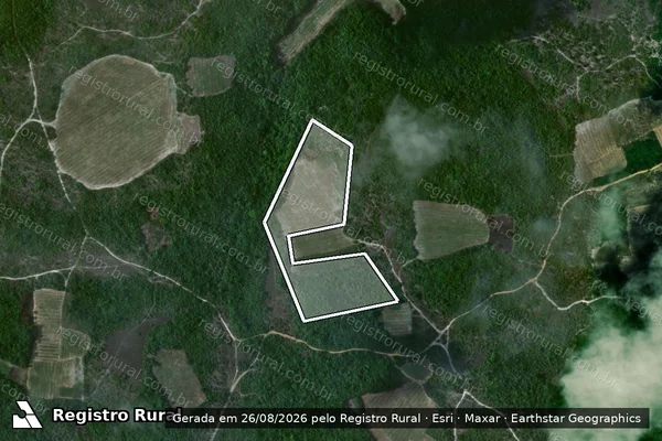 Imagem de satélite de Infração da Flora em Baía da Traição - PB