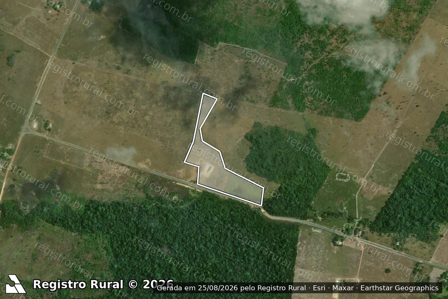 Imagem aérea do item A