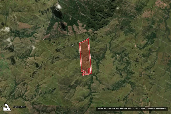 Imagem de satélite de Infração da Flora em Bagé - RS
