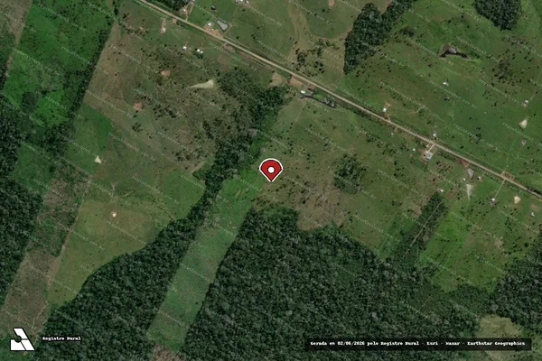 Imagem de satélite — Embargo IBAMA — Infração da Flora - Manoel Urbano/AC
