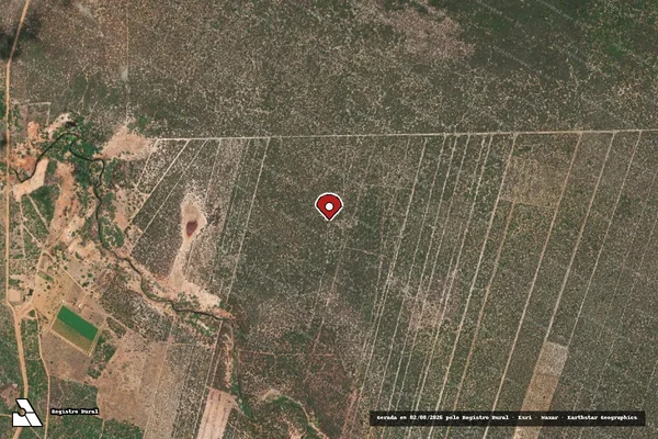 Imagem de satélite — Embargo IBAMA — Infração Ambiental - Petrolina/PE