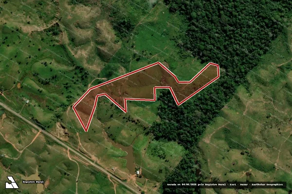 Imagem de satélite de Infração da Flora em Tarauacá - AC