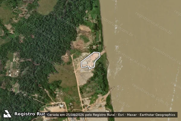 Imagem de satélite — Embargo IBAMA — Infração da Flora - Humaitá/AM