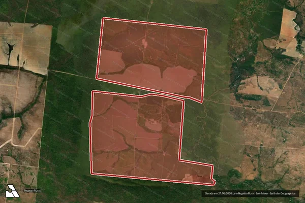 Imagem de satélite de Infração da Flora em Cumaru do Norte - PA