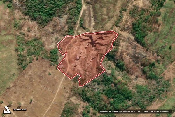 Imagem de satélite de Infração Ambiental em Baixo Guandu - ES