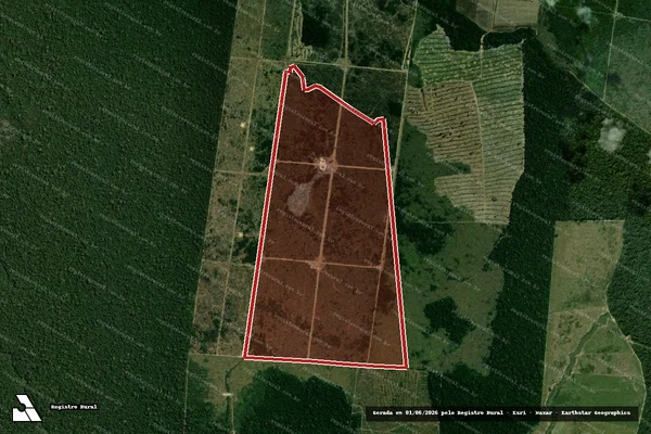 Imagem de satélite de Infração Ambiental em Candeias do Jamari - RO