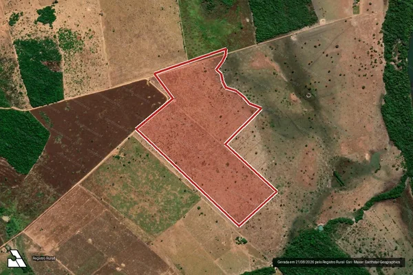 Imagem de satélite de Infração Ambiental em Santa Cruz do Xingu - MT