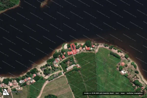Imagem de satélite — Embargo IBAMA — Infração Ambiental - Aracruz/ES