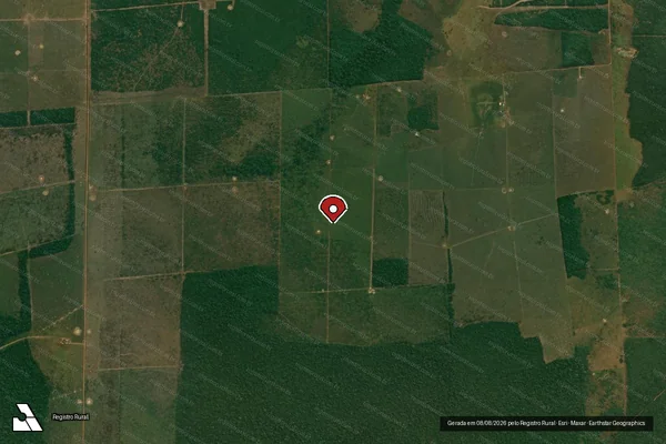 Imagem de satélite — Embargo IBAMA — Infração da Flora — Alta Floresta D'Oeste/RO