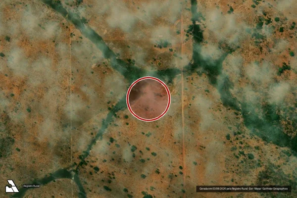 Imagem de satélite de Infração Ambiental em Serra Nova Dourada - MT