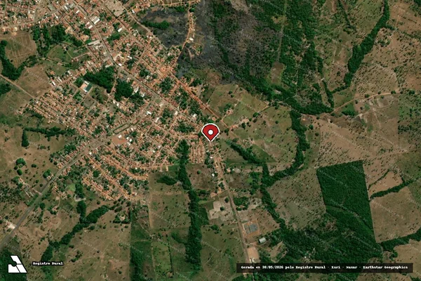 Imagem de satélite — Embargo IBAMA — Infração Ambiental - Ananás/TO