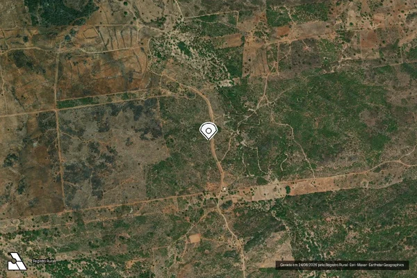 Imagem de satélite — Embargo IBAMA — Infração Ambiental — Custódia/PE