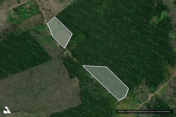 Imagem de satélite de Infração Ambiental em Humaitá - AM