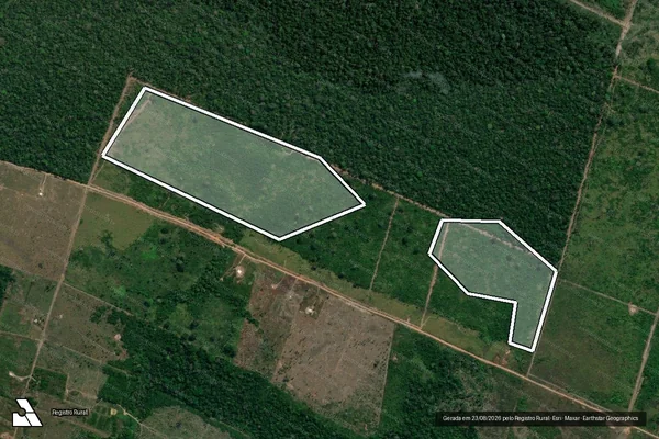 Imagem de satélite de Infração da Flora em Humaitá - AM