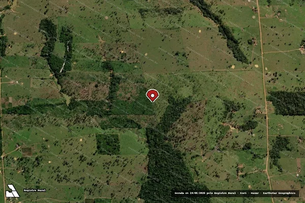 Imagem de satélite — Embargo IBAMA — Infração da Flora - Buritis/RO