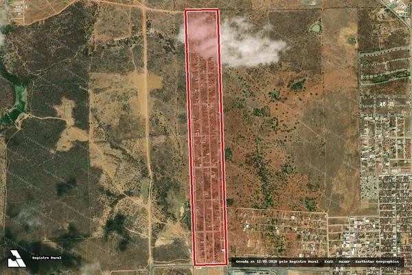 Imagem de satélite — Embargo IBAMA — Infração da Flora — Santa Cruz do Capibaribe/PE
