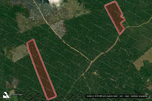 Imagem de satélite de Infração Ambiental em Mojuí dos Campos - PA