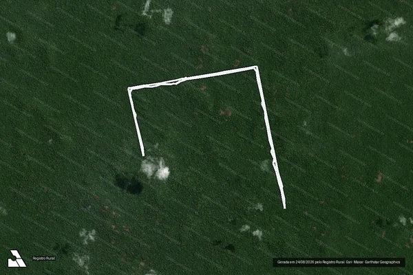 Imagem de satélite de Infração Ambiental em Altamira - PA
