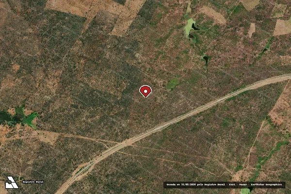 Imagem de satélite — Embargo IBAMA — Infração referente a Qualidade Ambiental - Ouricuri/PE