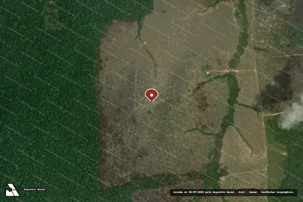 Imagem de satélite — Embargo Ambiental — Boca do Acre/AM