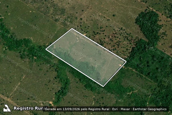 Imagem de satélite — Embargo IBAMA — Infração Ambiental - Porto Velho/RO