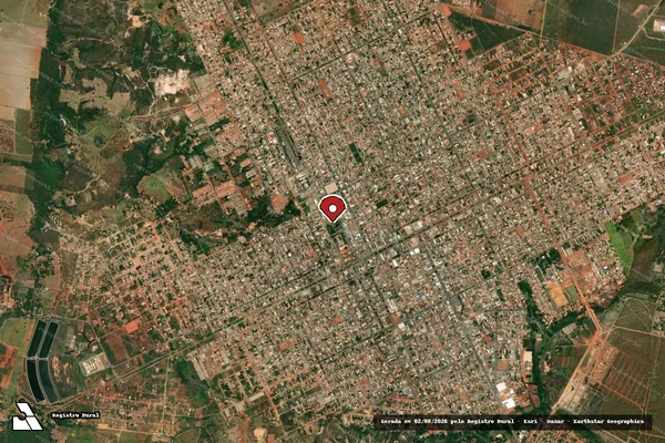 Imagem de satélite de Infração de Licenciamento(Não Classificada-Móvel) em Planaltina - GO (marcador da localização)